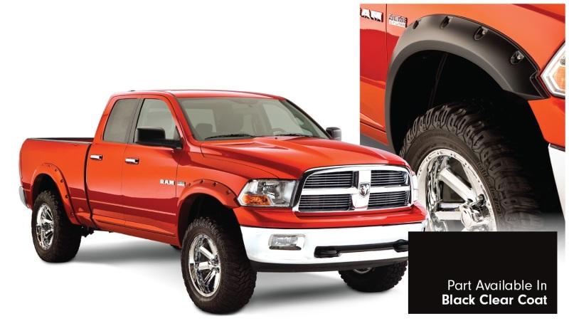 Bushwacker 16-18 Dodge Ram 1500 Fleetside Pocket Style Flares 4pc 67.4/76.3/96.3in Bed - Black CC 50915-35 Main Image