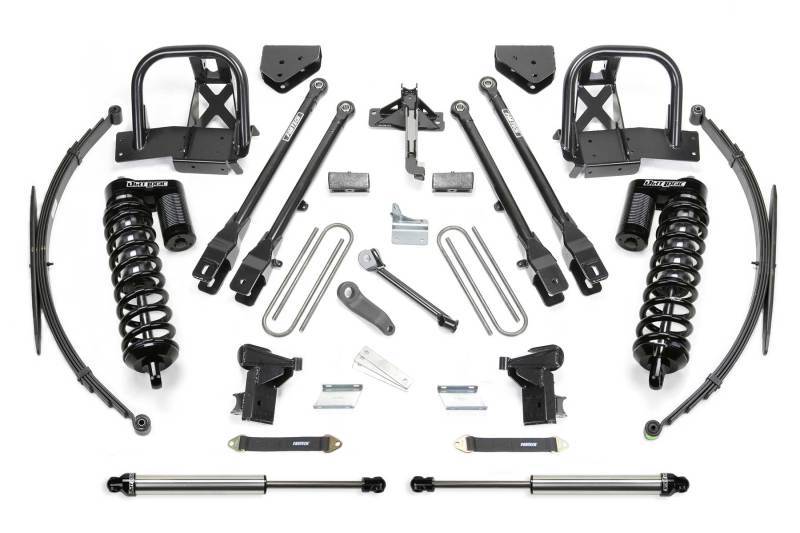 Fabtech 08-10 Ford F350 4WD 10in 4 Link System w/DL 4.0 Coilovers & Rear DL Shocks K20381DL Main Image