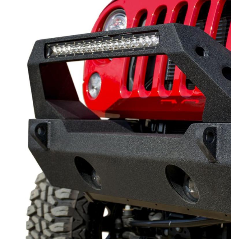 DV8 Offroad 07-18 Jeep Wrangler JK/JL Front Stubby Bumper FBSHTB-25 Main Image