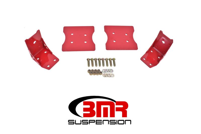 BMR 79-04 Fox Mustang Lower Torque Box Reinforcement Plates - Red TBR003R Main Image