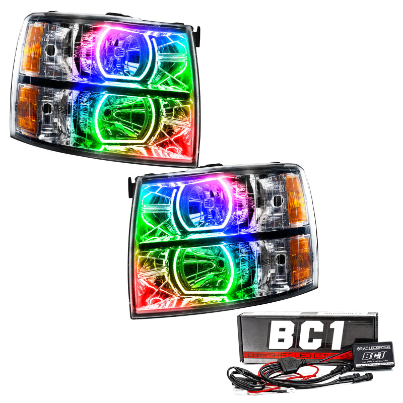 ORACLE Lighting Oracle 07-13 Chevrolet Silverado SMD HL - Square - ColorSHIFT w/ BC1 Controller 8188-335