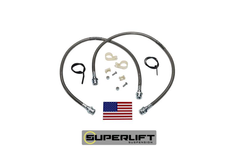 Superlift 79-96 Toyota Pickup/4Runner w/ 3-7in Lift Kit (Pair) Bullet Proof Brake Hoses 91450 Main Image