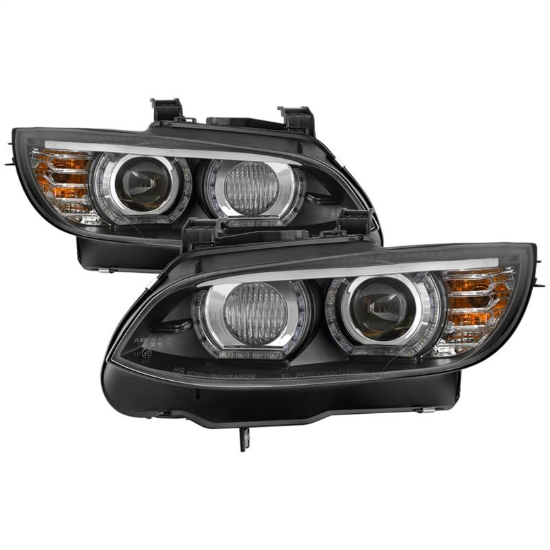 Spyder 08-10 BMW F92 3 Series Projector Headlights - LED DRL - Black (PRO-YD-BMWE9208-DRL-BK) 5085184 Main Image