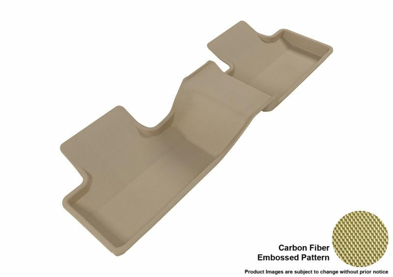 3D MAXpider 2012-2013 Land Rover Range Rover Evoque Kagu 2nd Row Floormats - Tan L1LR00621502 Main Image