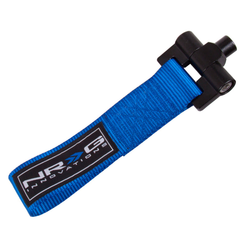 NRG Bolt-In Tow Strap Blue - Honda FIT/Jazz 08+ (5000lb. Limit) TOW-131BL