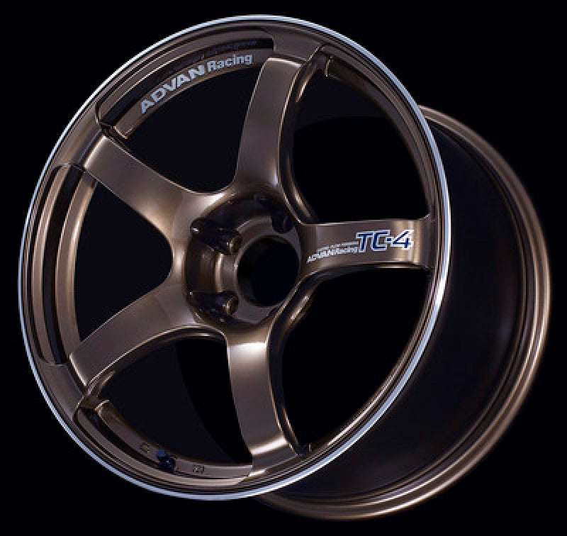 Advan TC4 15x7.0 +30 4-100 Umber Bronze Metallic & Ring Wheel YAD5E30AUAR