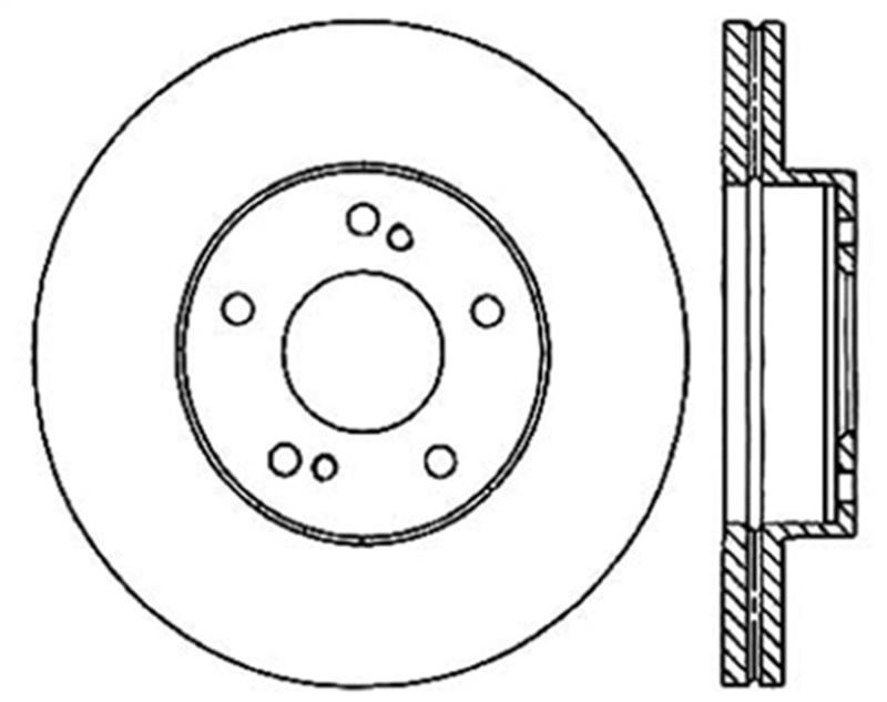 StopTech Sport Drilled & Slotted Rotor - Front Left 127.42036L Main Image