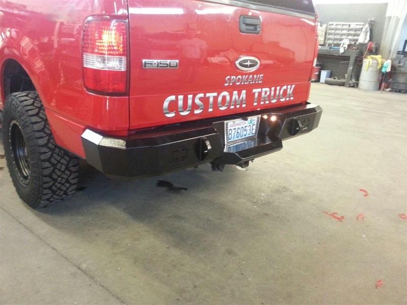 Iron Cross 04-05 Ford F-150 Heavy Duty Base Rear Bumper - Gloss Black 21-415-04 Main Image