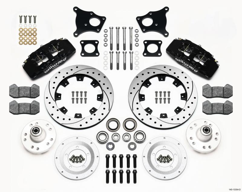 Wilwood Dynapro 6 Front Hub Kit 12.19in Drilled AMC 71-76 OE Disc w/o Bendix Brakes 140-13554-D Main Image