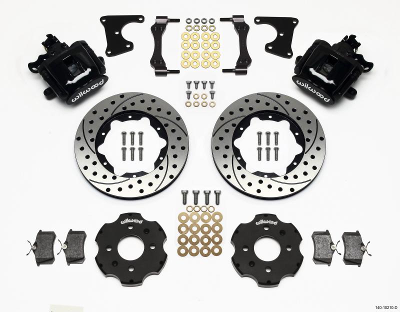 Wilwood Combination Parking Brake Rear Kit 11.00in Drilled Civic / Integra Drum 2.71 Hub Offset 140-10210-D Main Image