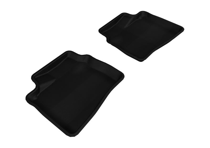 3D MAXpider 2007-2010 Hyundai Elantra Kagu 2nd Row Floormats - Black L1HY02921509 Main Image