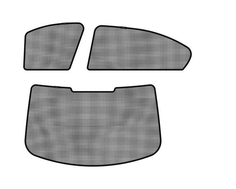 3D MAXpider 2005-2011 BMW 3 Series (E90) Black Sun Shades - Complete Set S1BM0060 Main Image