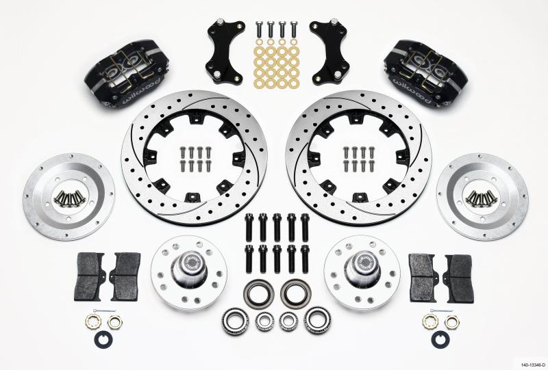 Wilwood Dynapro Dust-Boot Front Kit 12.19in Drilled WWE ProSpindle 140-13346-D Main Image