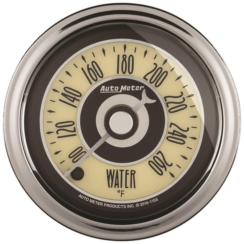 Autometer Cruiser Ad 2-1/16in Full Sweep Electric 100-260 Deg F Water Temperture Gauge 1154 Main Image