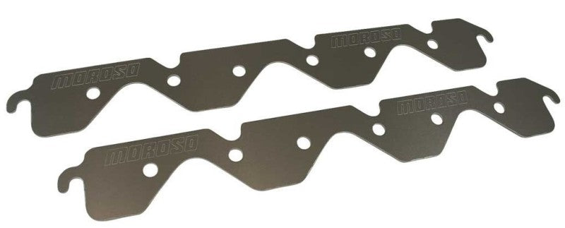 Moroso Small Block Ford Exhaust Block Off Storage Plate - Pair 25169