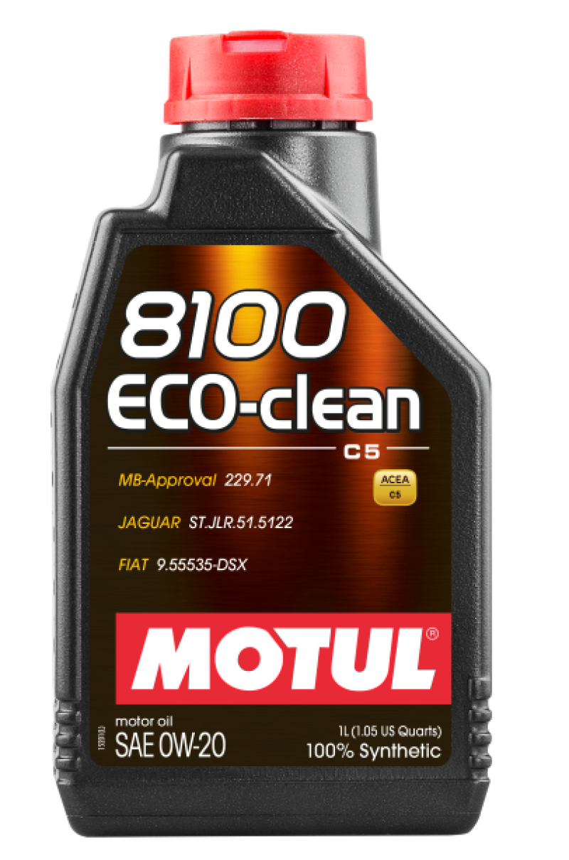 Motul 1L Synthetic Engine Oil 8100 0W20 Eco-Clean 109960