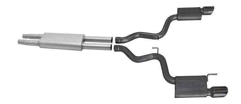 Gibson 15-17 Ford Mustang V6 3.7L 3in Cat-Back Dual Exhaust - Black Elite (Ceramic) 619015-B Main Image