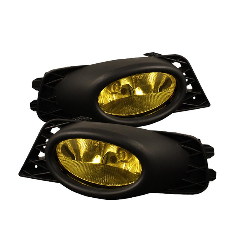 Spyder Honda Civic 09-11 4Dr OEM Fog Lights W/Switch- Yellow FL-CL-HC09-4D-Y 5020703 Main Image