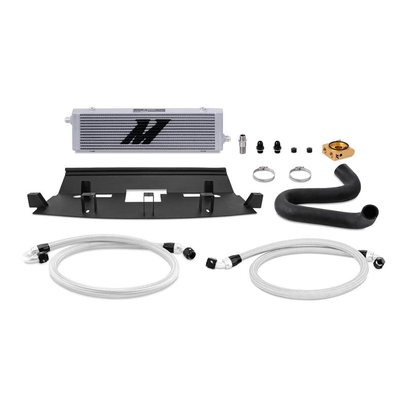 Mishimoto 2018+ Ford Mustang GT Thermostatic Oil Cooler Kit - Silver MMOC-MUS8-18T Main Image