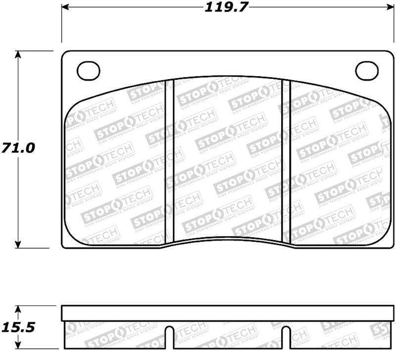 StopTech Street Brake Pads 308.01350 Main Image