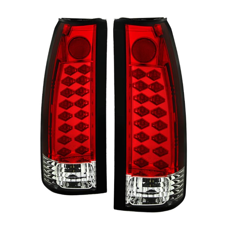 Spyder Chevy C/K Series 1500 88-98/Blazer 92-94 LED Tail Lights Red Clear ALT-YD-CCK88-LED-RC 5001375 Main Image