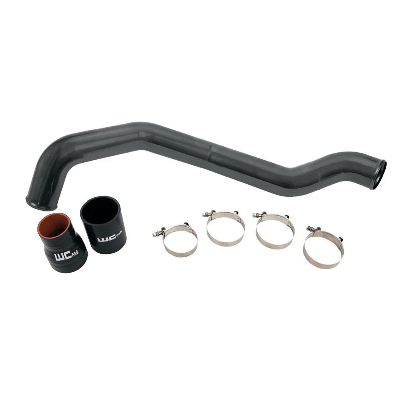 Wehrli 04.5-10 Chevrolet 6.6L LLY/LBZ/LMM Duramax Driver Side 3in Intercooler Pipe - Semi-Gloss Blk WCF100352-SGB