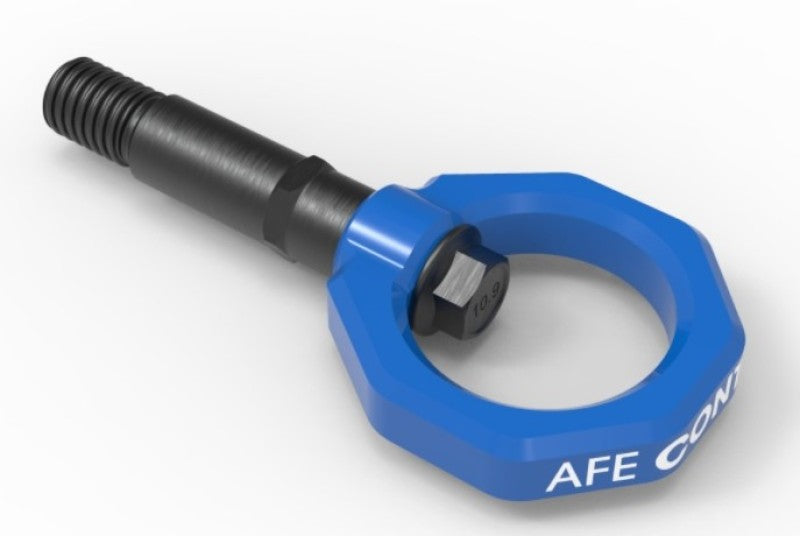 aFe Control Rear Tow Hook Blue 20-21 Toyota GR Supra (A90) 450-721002-L