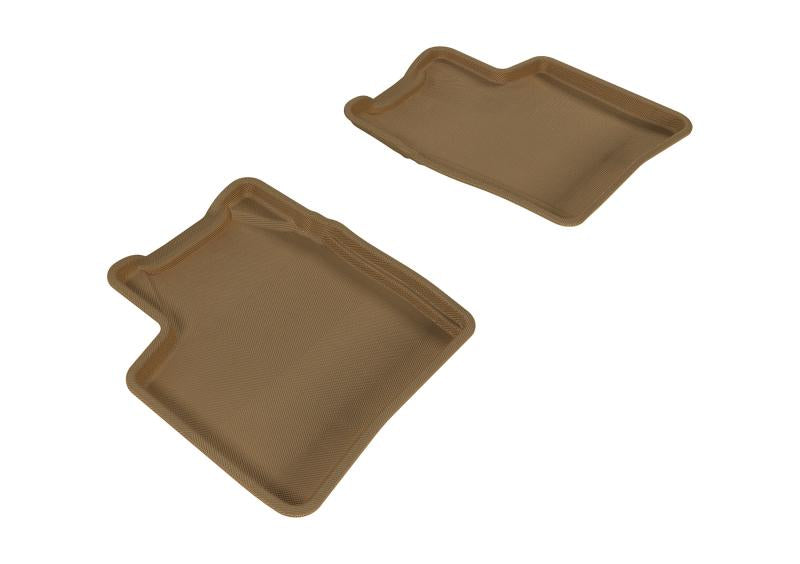 3D MAXpider 2004-2009 Toyota Prius Kagu 2nd Row Floormats - Tan L1TY14521502 Main Image