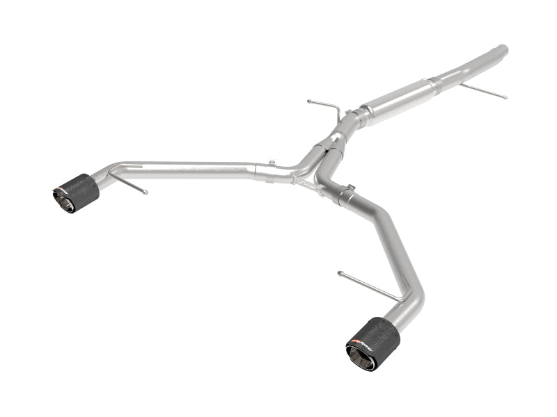 aFe 17-19 Audi A4 (L4-2.0L) MACH Force-Xp  Stainless Steel Axle-Back Exhaust System - Carbon Tip 49-36419-C