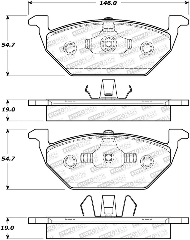 StopTech Street Brake Pads 308.07680 Main Image