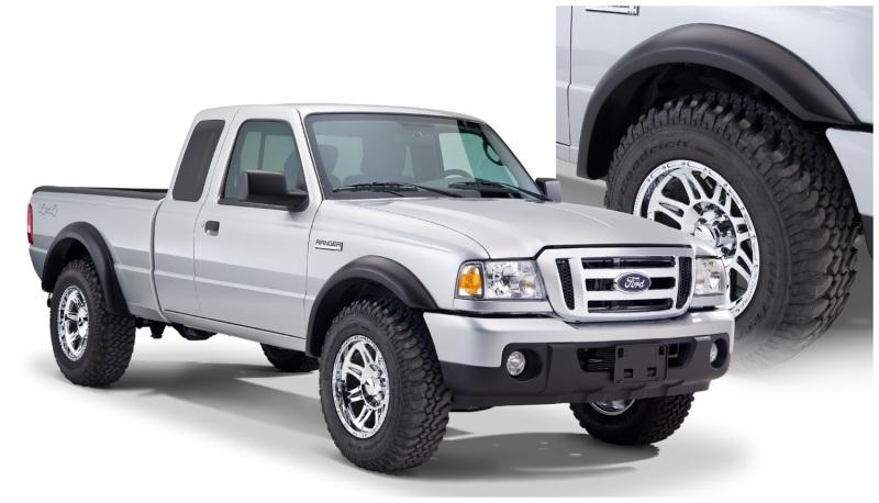 Bushwacker 93-11 Ford Ranger Styleside Extend-A-Fender Style Flares 4pc 72.0/84.0in Bed - Black 21910-01 Main Image