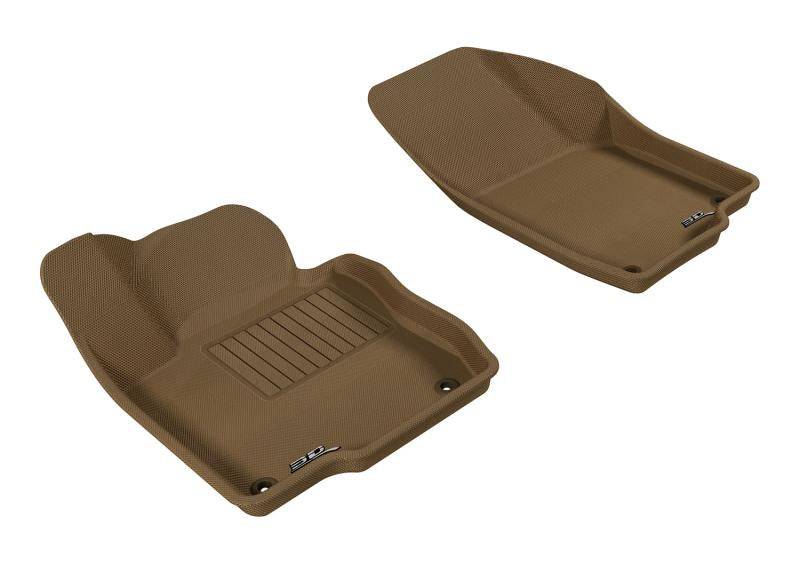3D MAXpider 2012-2019 Volkswagen Passat Kagu 1st Row Floormat - Tan L1VW05611502 Main Image