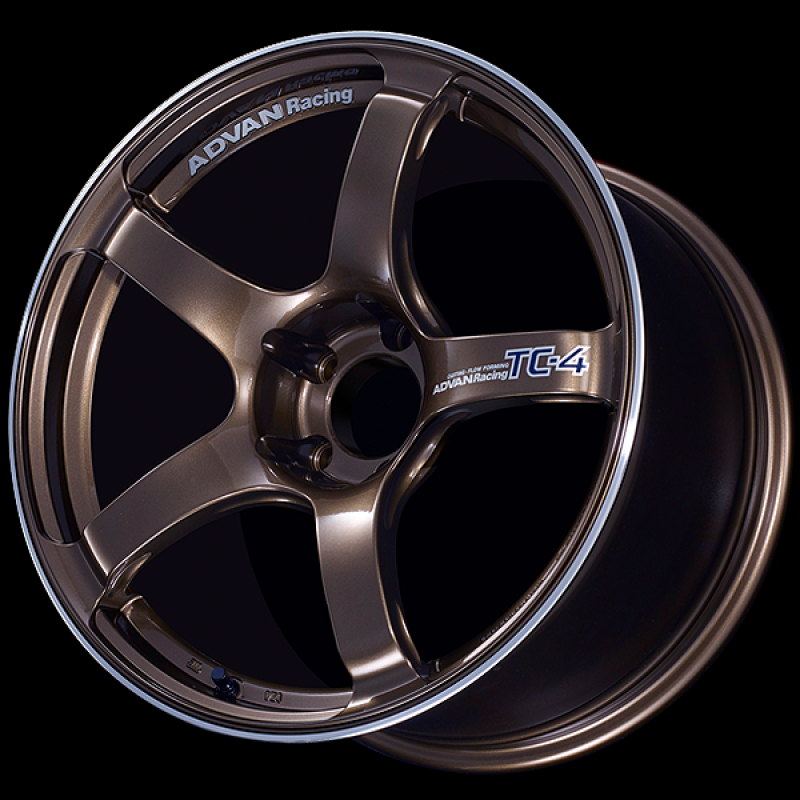 Advan TC4 17x9 +63 5x114.3 Racing Umber Bronze and Ring Wheel YAD7I63EUAR