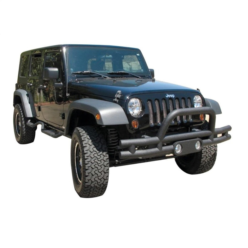 Rampage 2007-2018 Jeep Wrangler(JK) Double Tube Bumper Front - Black 88625