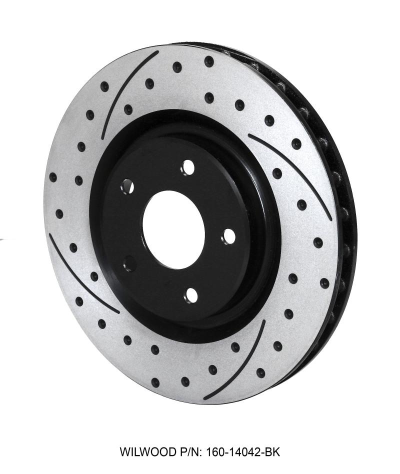 Wilwood Rotor-Front-SRP-C5/C6 Vette R/H-BLK 12.80 x 1.25 - 5 x 4.75 160-14042-BK Main Image