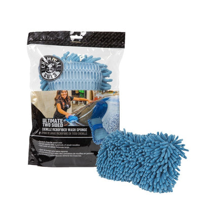 Chemical Guys Ultimate Two Sided Chenille Microfiber Wash Sponge - Blue (P12) MIC495