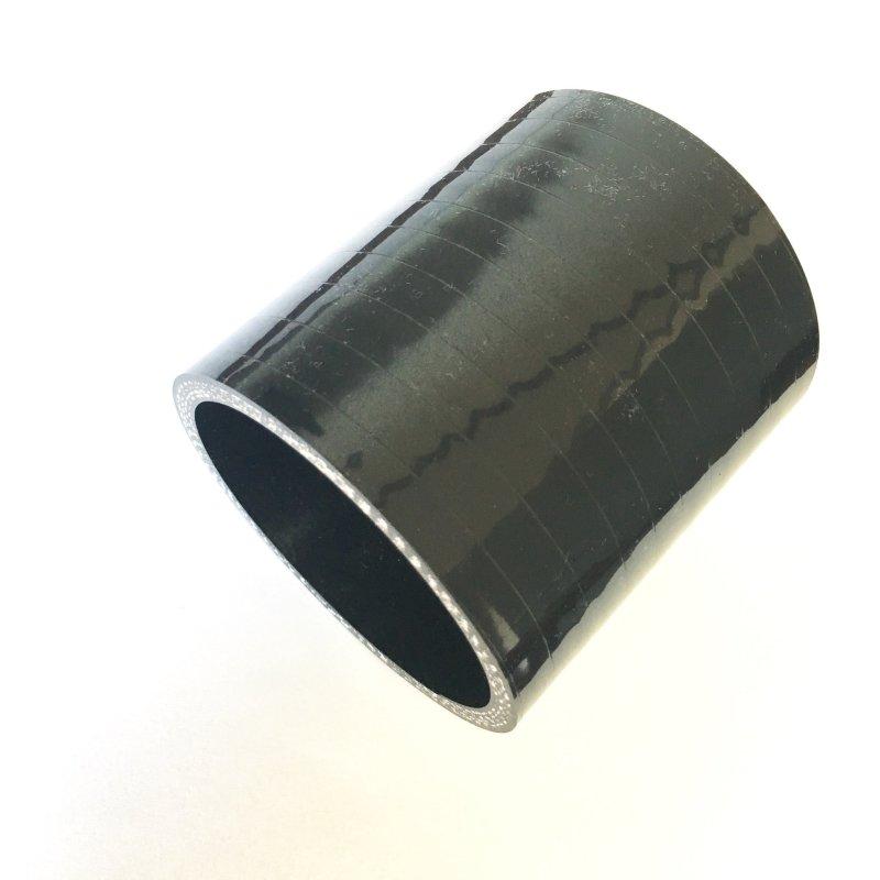 Stainless Bros 2.50in Straight 4-Ply Silicone Coupler - Black 131-06303-0401 Main Image