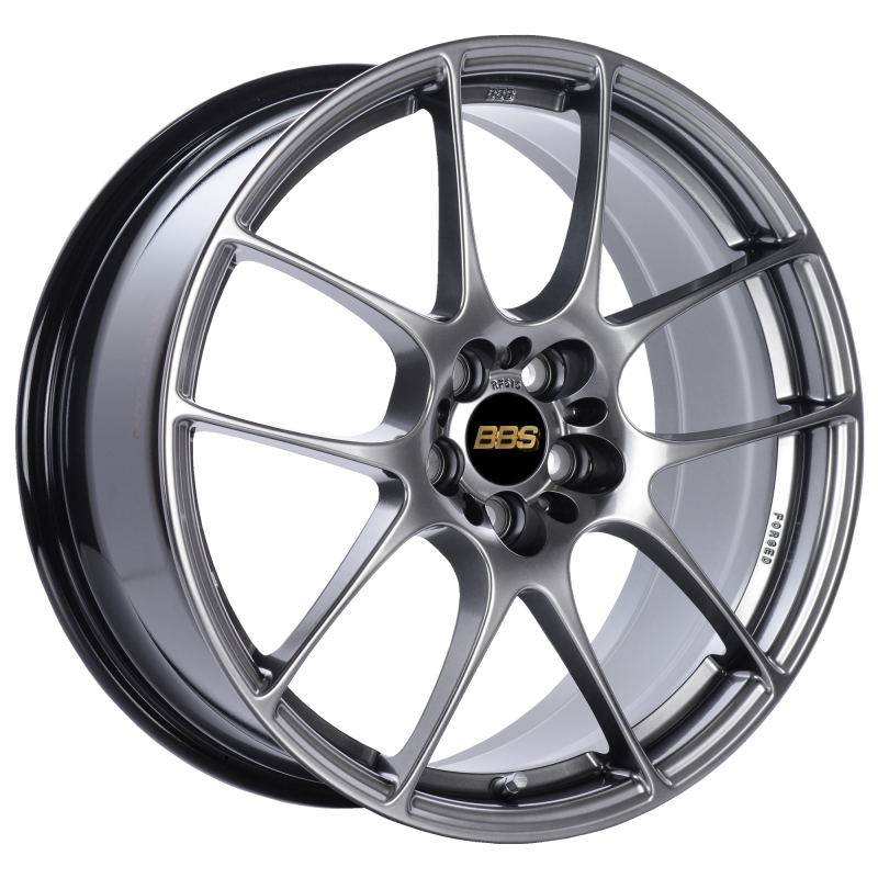 BBS RF 18x8 5x120 ET35 Diamond Black Wheel -82mm PFS/Clip Required RF513DBK Main Image