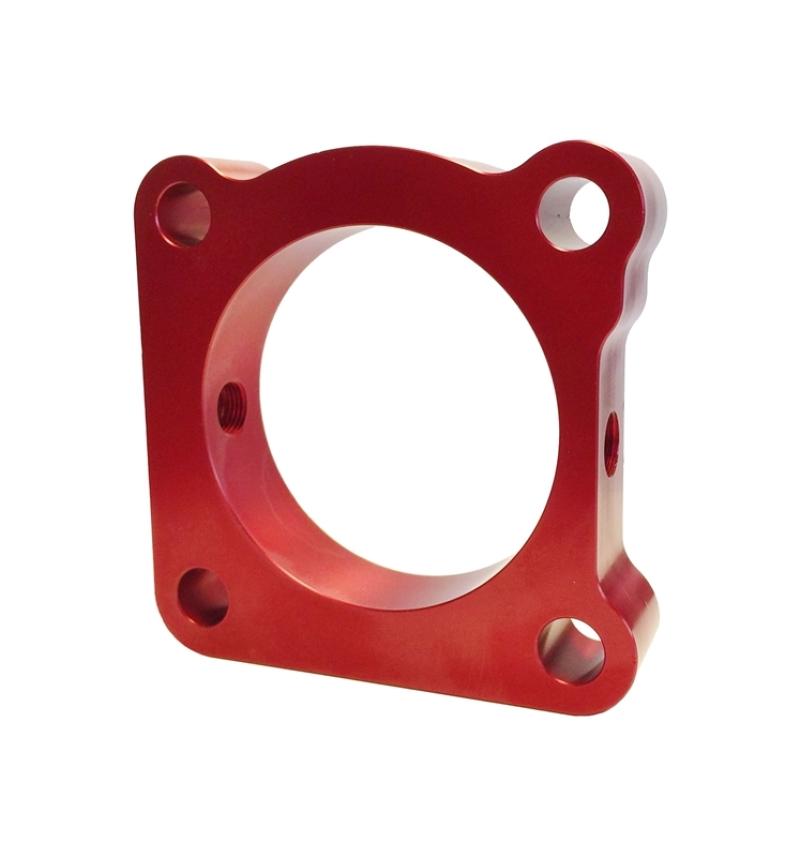 Torque Solution Throttle Body Spacer (Red) Mitsubishi Lancer Evolution 7 / 8 / 9 2001-2006 TS-TBS-026R Main Image