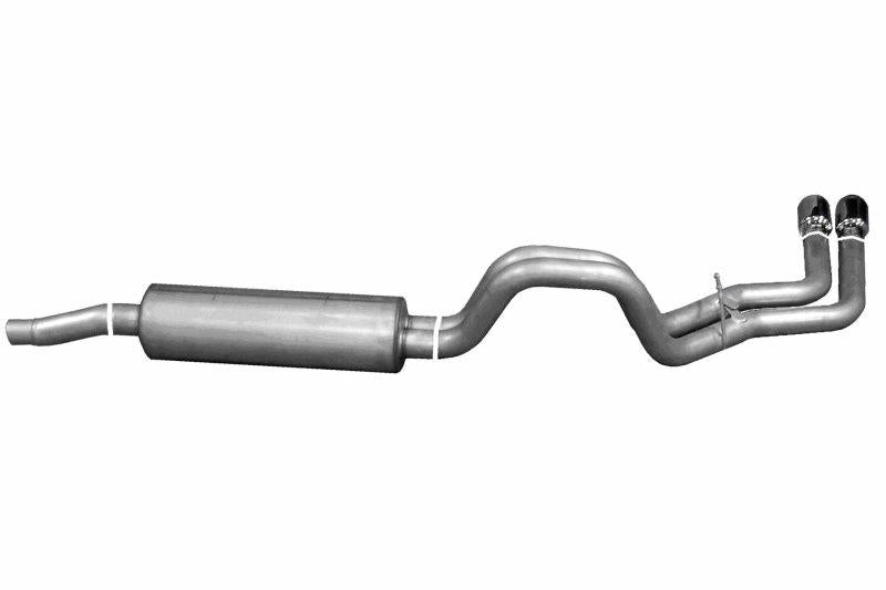 Gibson 02-03 Dodge Dakota SLT 3.9L 2.5in Cat-Back Dual Sport Exhaust - Stainless 66204 Main Image