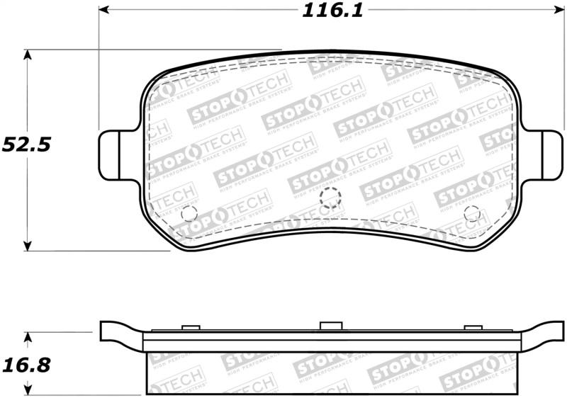 StopTech Street Brake Pads 308.10210 Main Image