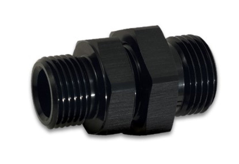 Vibrant -10AN to -8AN ORB Male to Male Union Adapter - Anodized Black 16983