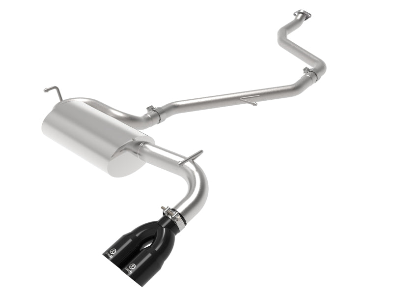 aFe POWER Takeda 2in to 2-1 304 SS Cat-Back Exhaust w/ Black Tips 11-17 Lexus CT200h 1.8L 49-36047-B