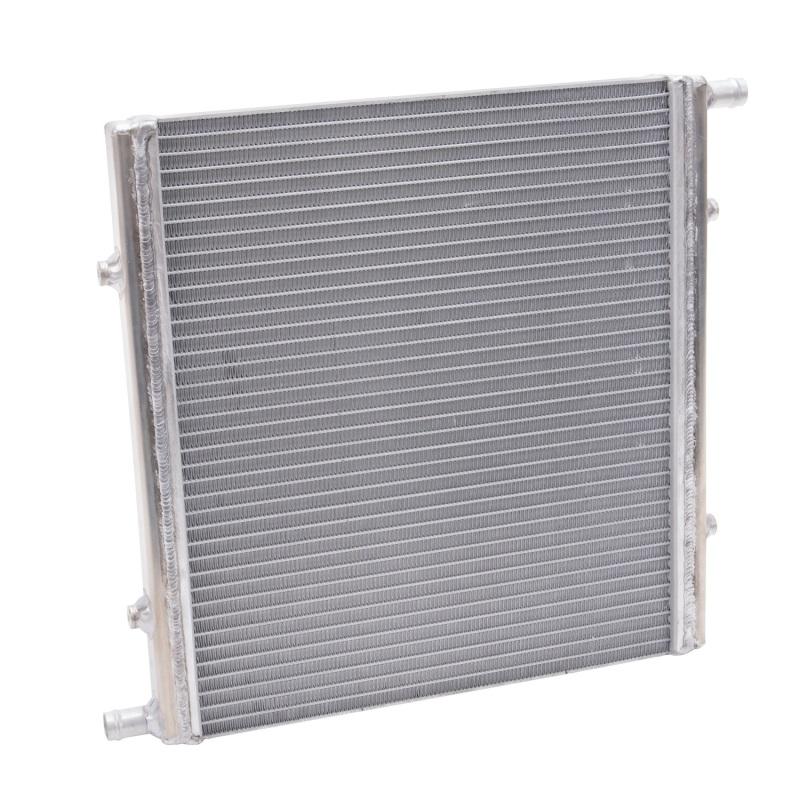 Edelbrock Heat Exchanger Single Pass Single Row 22 000 Btu/Hr 16In W X 16In H X 1 5In D Silver 15407 Main Image