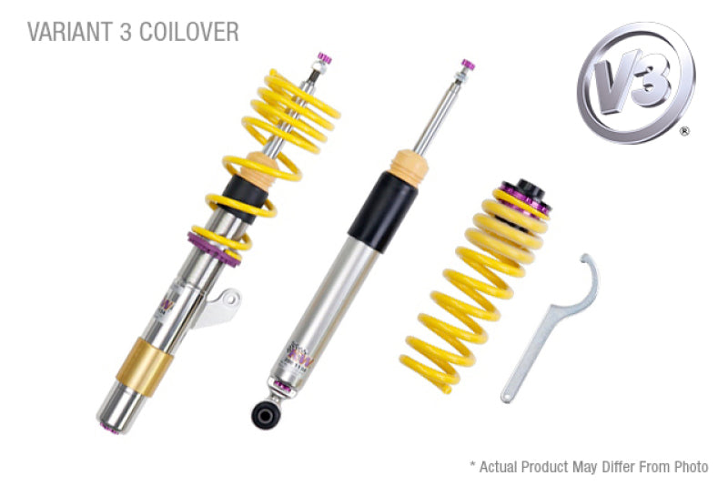 KW Coilover Kit V3 BMW 3 Series F30 6-Cyl w/ EDC Electronic Suspension 3522000G