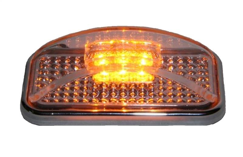 Putco Universal Side Marker - Amber LED w/Clear Lens (2pcs - 2inx4in) Universal Side Markers 900003 Main Image