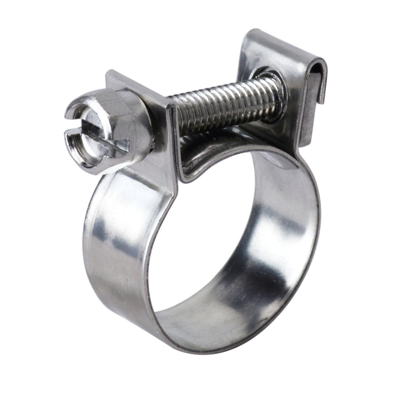 HPS Size # 13 Stainless Steel 1/4" Fuel Injection Hose Clamp, Range 7/16" - 1/2" (11mm - 13mm)