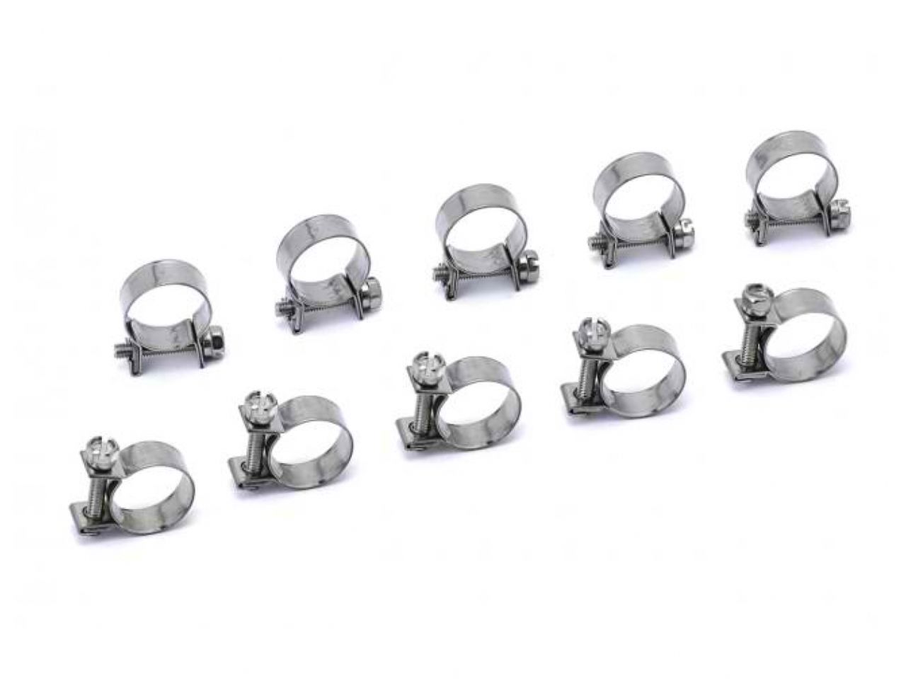 HPS SAE #16 Stainless Steel Fuel Injection Hose Clamps 19/32" - 43/64" 10