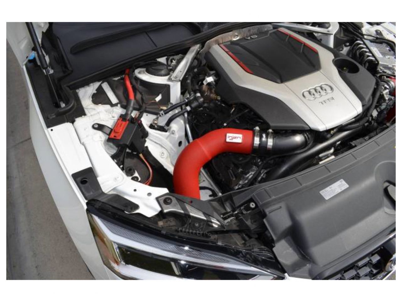 Injen Wrinkle Red Short Ram Cold Air Intake System with SuperNano-Web Dry