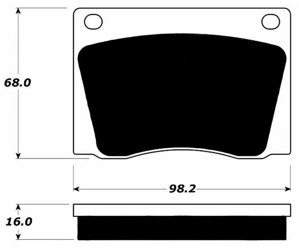 Porterfield Brake Pads for 1962 VOLVO P1800